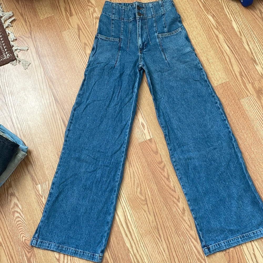 Free people we the free wide leg jeans